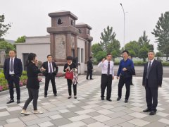 江苏盐城大丰福寿园向导来浙江鸿运国际调研